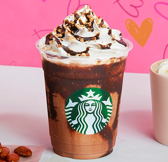スタバ新作バレンタインチョコレートフラペチーノ カロリーカスタム値段は トレンドポップ